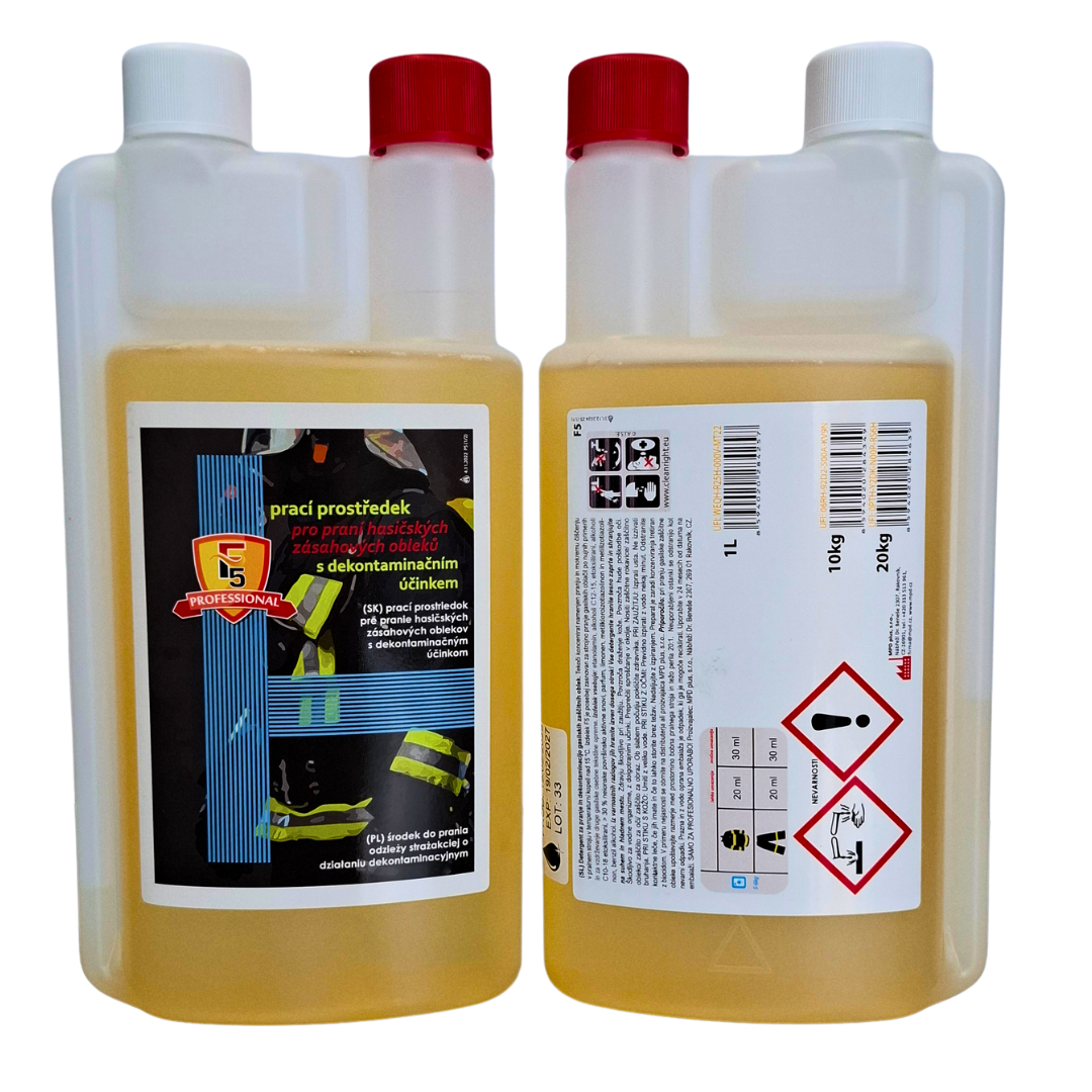 Detergent F5® dekontaminacija gasilskih zaščitnih oblek